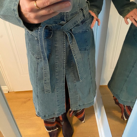 Vintage Long Jean Jacket - Picture 7 of 7